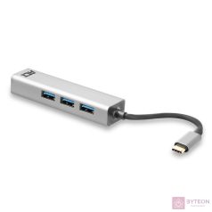 ACT AC7055 USB-C Hub 3 port with Gigabyte Ethernet Grey