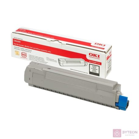 OKI 43487712 (C8600) - Fekete