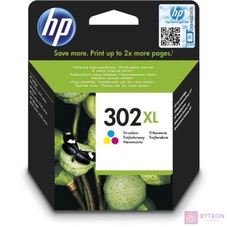 HP 302XL (F6U67AE) - Színes