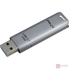 PNY ELITE STEEL 3.1 64GB R80MB/S W20MB/S PUSH/PULL METAL