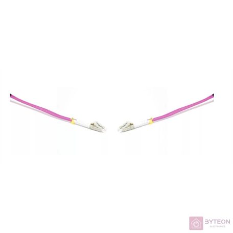DUPLEX PATCH CABLE 4 X LC/UPC 50/125 OM4 LSZH 1M