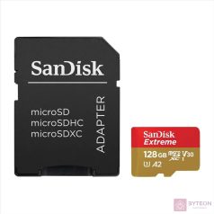 EXTREME MICROSDXC 128GB+SD ADAPTER 190MB/S 90MB/S A2 C10 V3