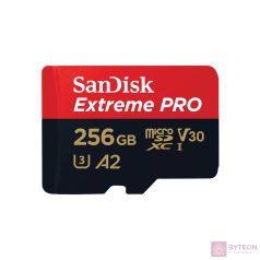   EXTREME PRO MICROSDXC 256GB+SD ADAPTER 200MB/S 140MB/S A2 C10 V