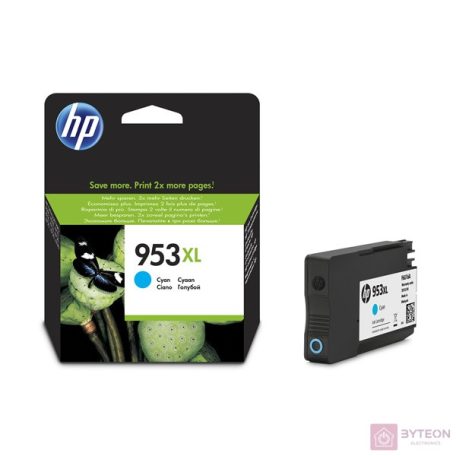 HP 953 XL (F6U16AE) - Ciánkék, nagy kapacitású