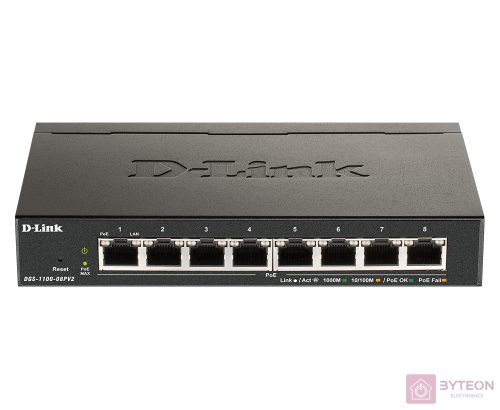 8-PORT POE SMART GIGABIT SWITCH POE GIGABIT LAYER2