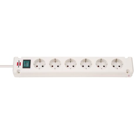 SOCKET STRIP WITH SWITCH 6-WAY WHITE BREMOUNTA 3M PROTECTIVE CO
