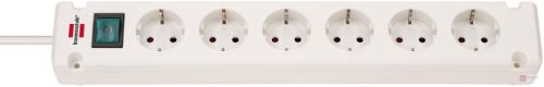 SOCKET STRIP WITH SWITCH 6-WAY WHITE BREMOUNTA 3M PROTECTIVE CO