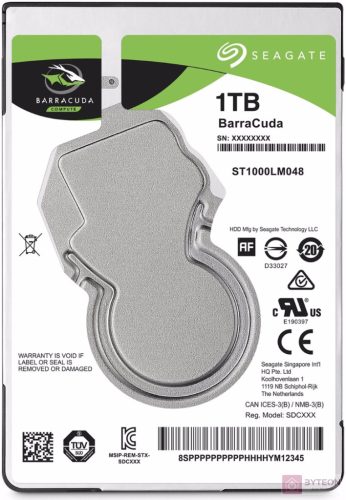 Seagate BarraCuda 1TB [2.5"/128MB/5400/SATA3]