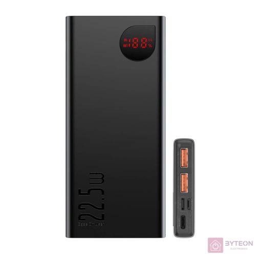 Powerbank Baseus Adaman Metal, 10000mAh,22.5W (fekete)