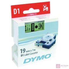 DYMO címke LM D1 alap 19mm fekete betű / zöld alap