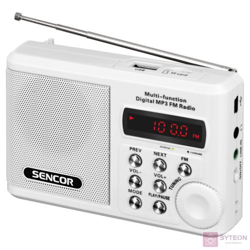 Sencor SRD 215 W Zsebrádió Fehér
