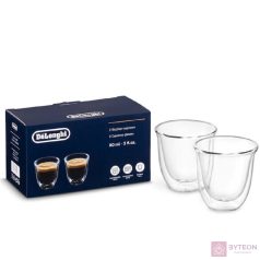 Delonghi Eszpresszó Thermo üvegpohár 60ml (2 db)
