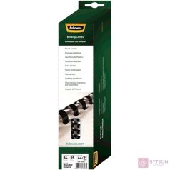   Fellowes 16mm műanyag spirál 101-120 laphoz - Fekete (25 db)