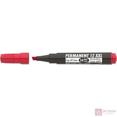 ICO Permanent 12 XXL 1-4mm Alkoholos marker - Piros