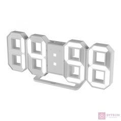 Somogyi LTC 04 Digitális 3D LED ébresztőóra - Fehér