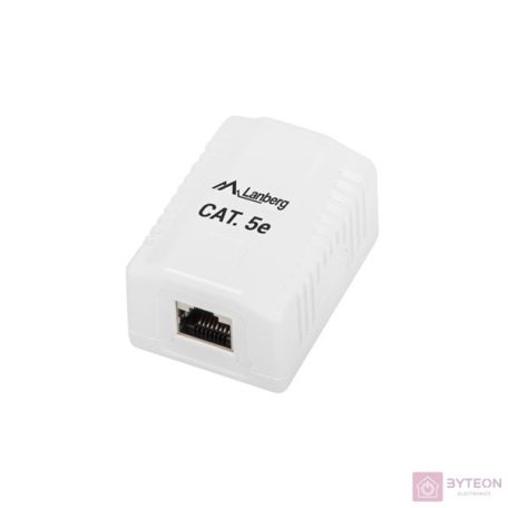 Lanberg UTP RJ45 CAT5e Árnyékolt csatlakozó doboz - Fehér
