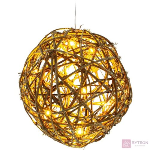 Retlux RXL 257 Világító LED rattan gömb - Meleg fehér