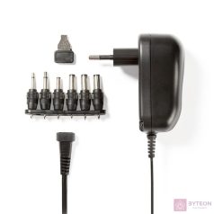 Nedis Univerzális hálózati adapter (3-12V / 1A) Fekete