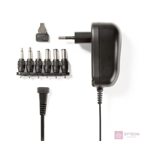 Nedis Univerzális hálózati adapter (3-12V / 1A) Fekete