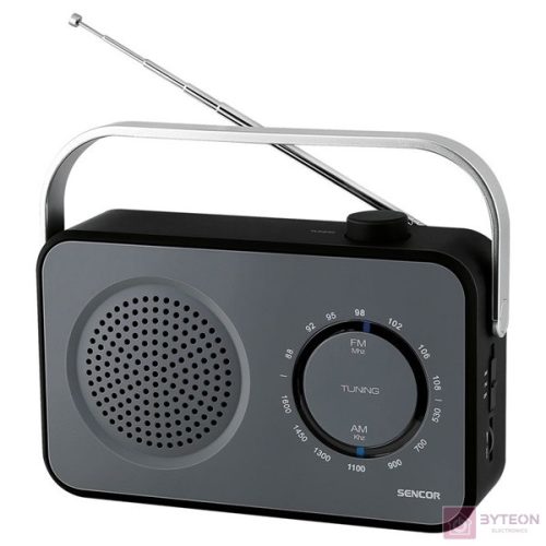 Sencor SRD 2100 B Hordozható AM/FM Rádió - Fekete