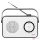 Sencor SRD 2100 W Hordozható AM/FM Rádió - Fehér