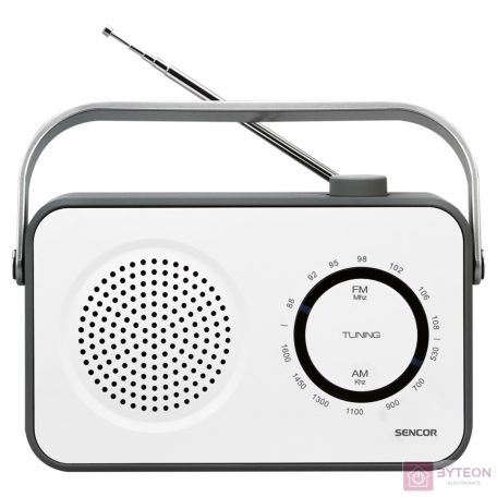 Sencor SRD 2100 W Hordozható AM/FM Rádió - Fehér