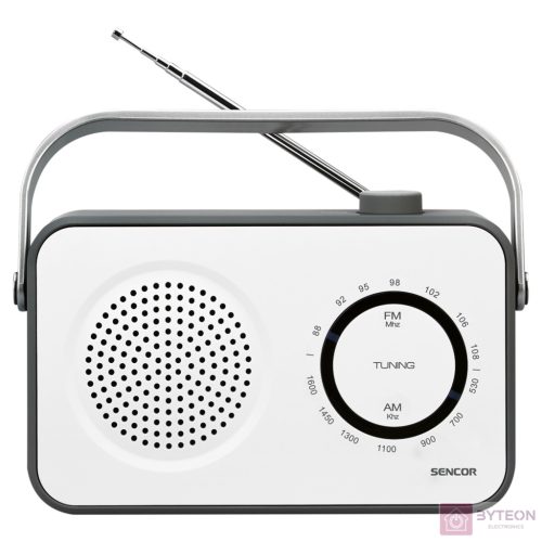 Sencor SRD 2100 W Hordozható AM/FM Rádió - Fehér