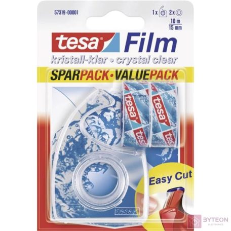 Tesa Kézi ragasztószalag adagoló + 2 db 15mm x 10 m ragasztószalag (3 db)