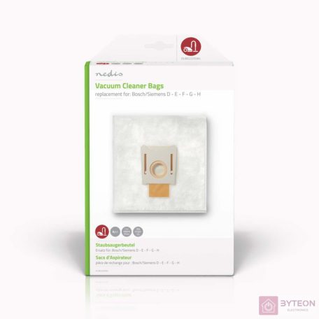 Nedis DUBG220SIB4 Bosch/Siemens D-E-F-G-H Porszívózsák (4 db + 1 db mikroszűrő)