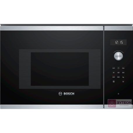 Bosch BFL524MS0 Serie 6 Beépíthető Mikrohullámú sütő - Fekete/Inox