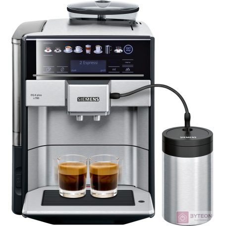 Siemens EQ.6 Plus s700 Kávéfőző - Fekete/Ezüst
