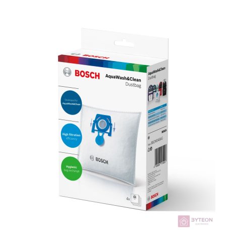 Bosch BBZWD4BAG AquaWash & Clean porzsák nedves és száraz porszívókhoz (4db/csomag)