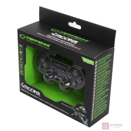 Esperanza Trooper Vezetékes controller - Fekete