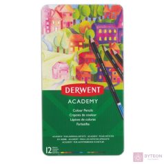   Derwent Academy Henger alakú színes ceruza készlet (12 db / csomag)