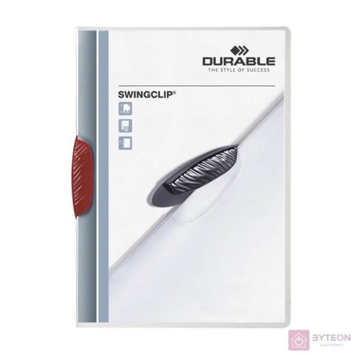Durable Swingclip 30 A4 klipes gyorsfűző mappa - Piros