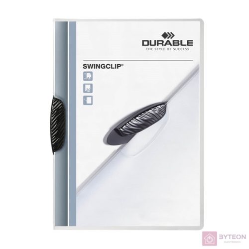 Durable Swingclip 30 A4 klipes gyorsfűző mappa - Fekete