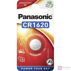 Panasonic CR1620 Lítium Gombelem (1db/csomag)