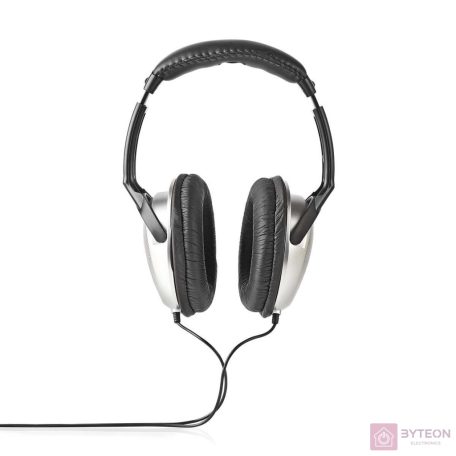 Nedis HPWD1201BK Vezetékes Fejhallgató - Ezüst/Fekete