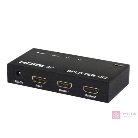 SAVIO HDMI - HDMI x 2 Splitter Fekete