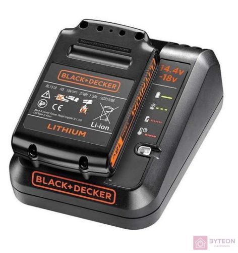 Black+Decker BDC1A15-QW Töltő és Akkumulátor Szett 1.5Ah