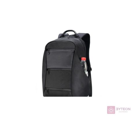 TOO 15.6" Vízálló/USB portos notebook hátizsák - Fekete