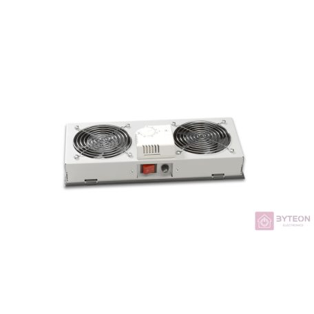 Lande LN-FAN-THM-2FWMIP 2 modulos ventilátor egység termosztáttal - Szürke