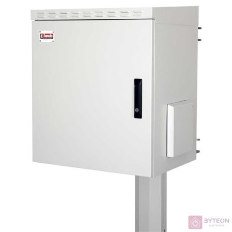 Lande 19" Fali rack szekrény 12U 600x600mm - Szürke