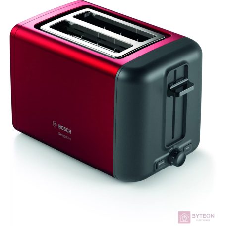 Bosch TAT3P424 DesignLine Kompakt kenyérpirító - Piros