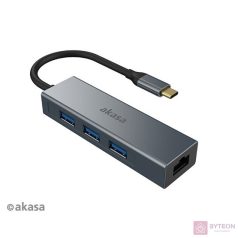 Akasa AK-CBCA20-18BK Dokkoló USB-C eszközökhöz