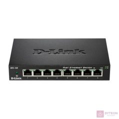   D-Link DES-108/E 8port  [ 10/100Mbit, asztali és rackbe is ]