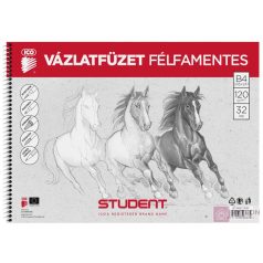 ICO Student 16 lapos B4 félfamentes vázlatfüzet
