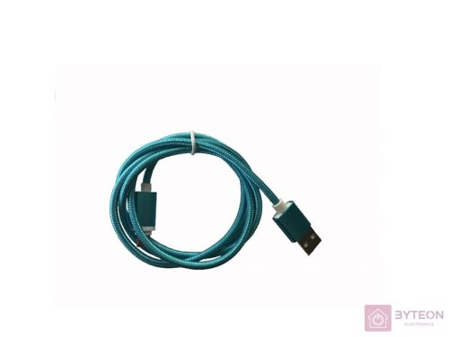 BlackBird USB apa - Lightning apa Adat- és töltőkábel 2m - Kék