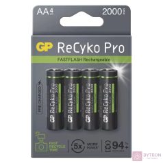 GP ReCyko Pro Photo Flash 2000mAh AA Ceruzaelem (4db/csomag)