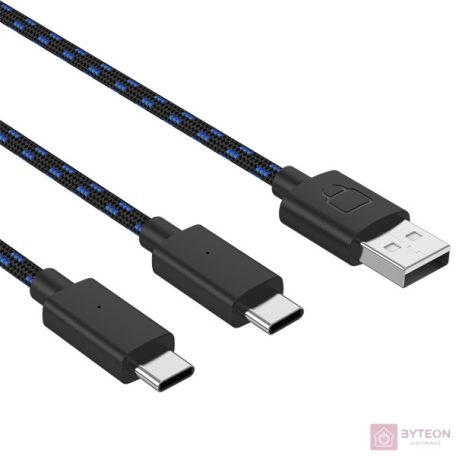 Venom VS5002 PS5 Dual Play & Charge USB Type-C Töltőkábel - 3m